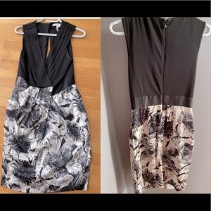 Cocktail dress black flower dress